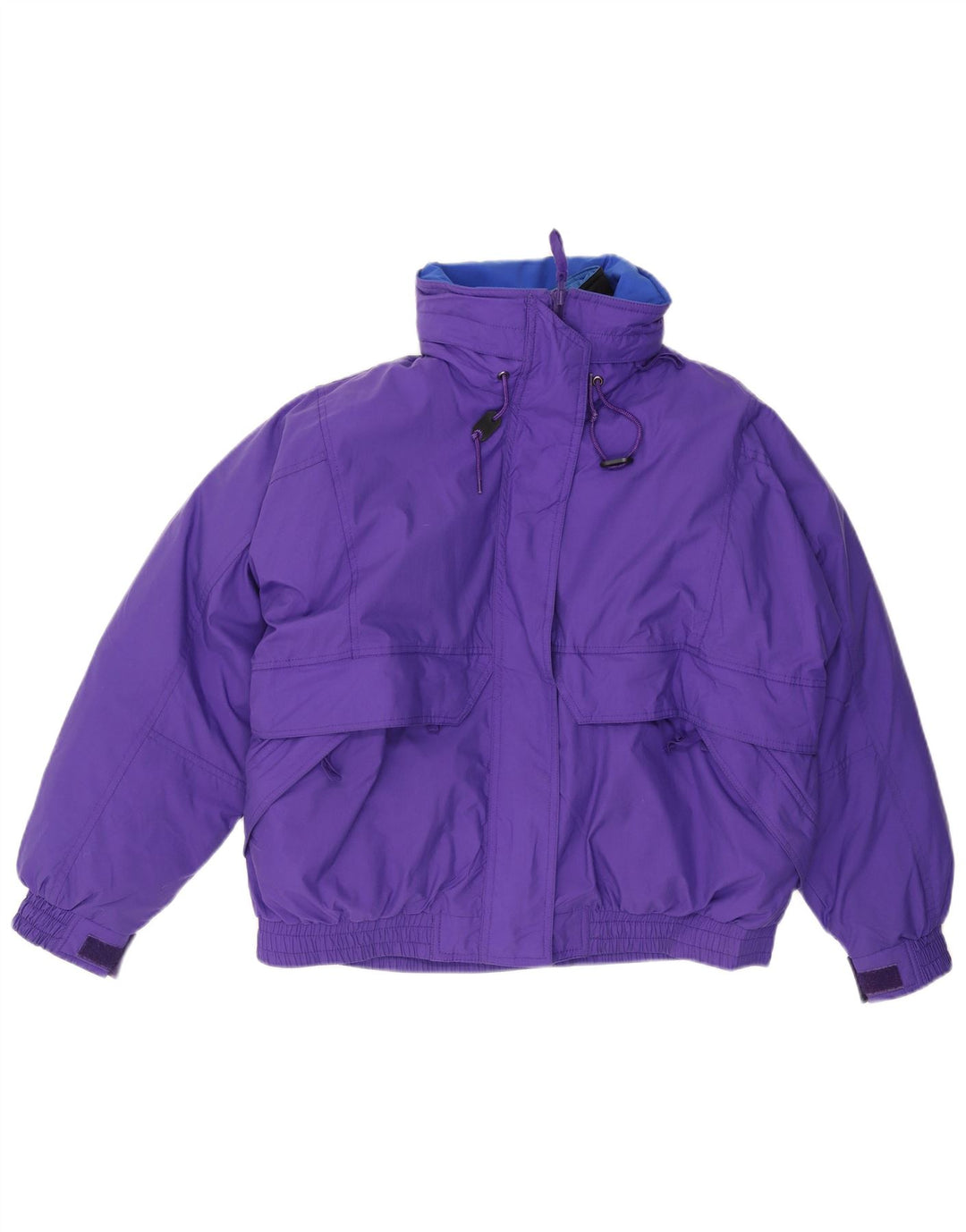 Eddie Bauer Damen Übergroße, wattierte Jacke mit Kapuze, UK 16, Größe L, Lila