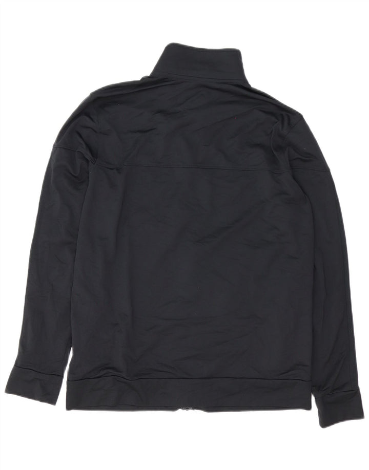 Under Armour Herren-Trainingsanzug-Top-Jacke aus mittelschwarzem Polyester
