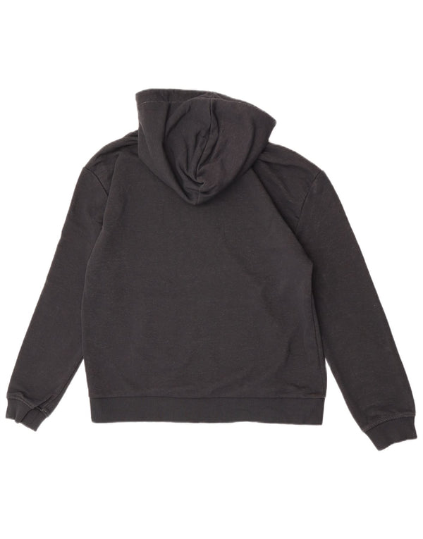 Fila Damen Graphic Hoodie Pullover UK 14 Medium Schwarz