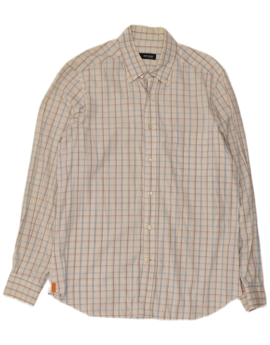Massimo Dutti Herrenhemd, groß, weiß kariert