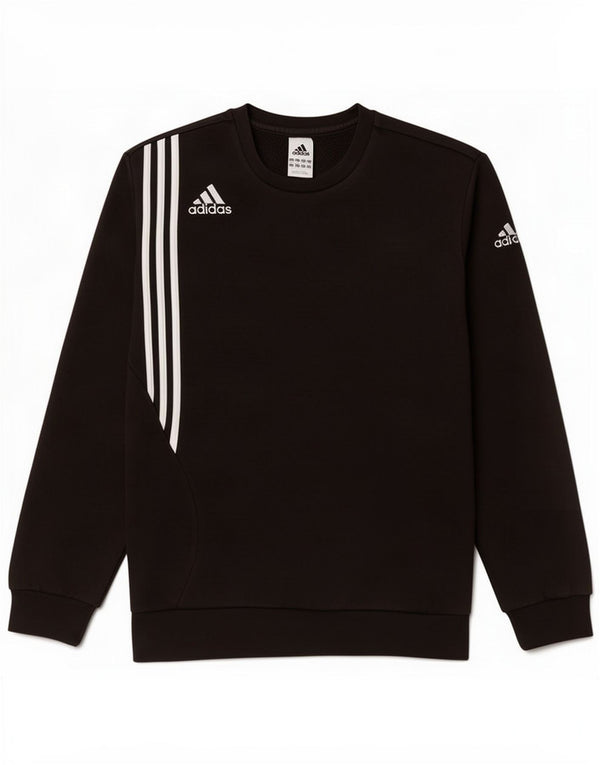 Adidas Herren Sweatshirt Pullover UK 44/46 Große schwarze Baumwolle