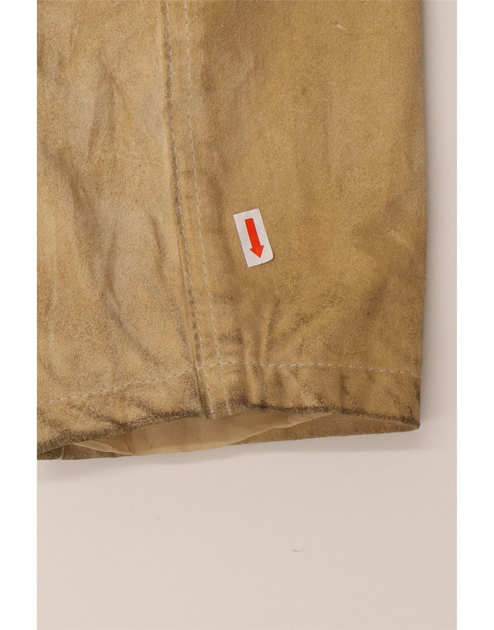CONBIPEL Herren Wildlederjacke UK 40 Large Beige Leder