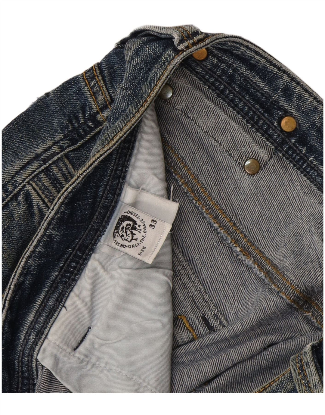 Diesel Herren Cargo Bootcut Jeans W33 L33 Blau
