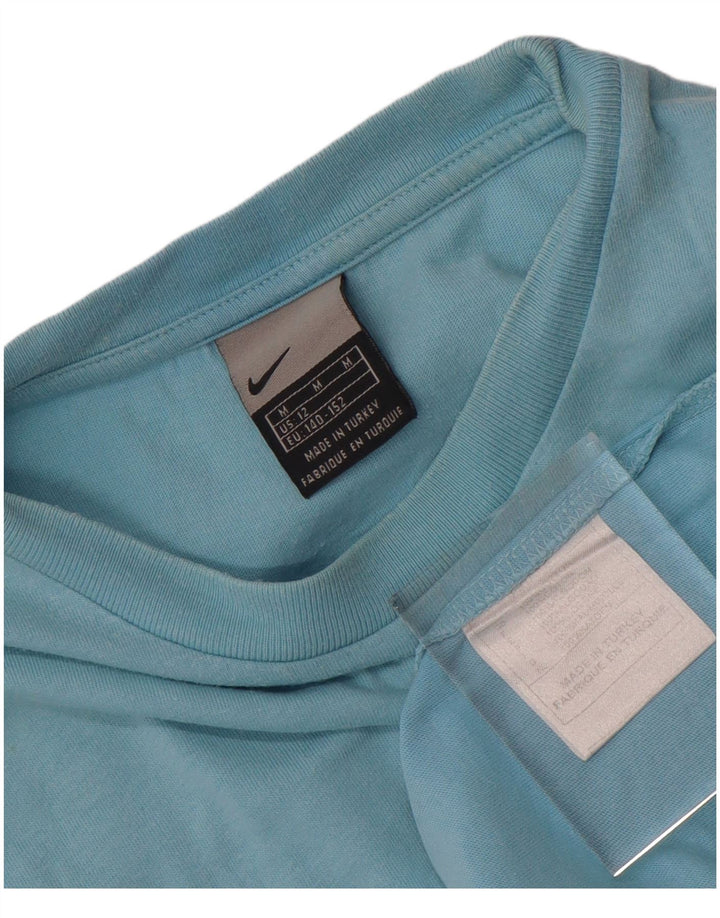 Nike T-Shirt für Jungen, 11–12 Jahre, mittelblaue Baumwolle