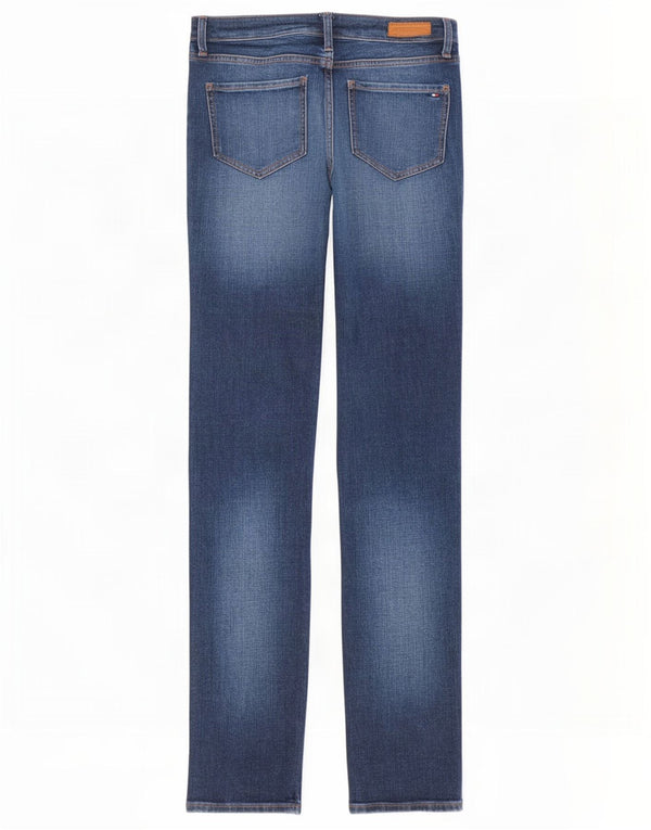 Tommy Hilfiger Womens Rome Straight Jeans W27 L32 Navy Blue Cotton