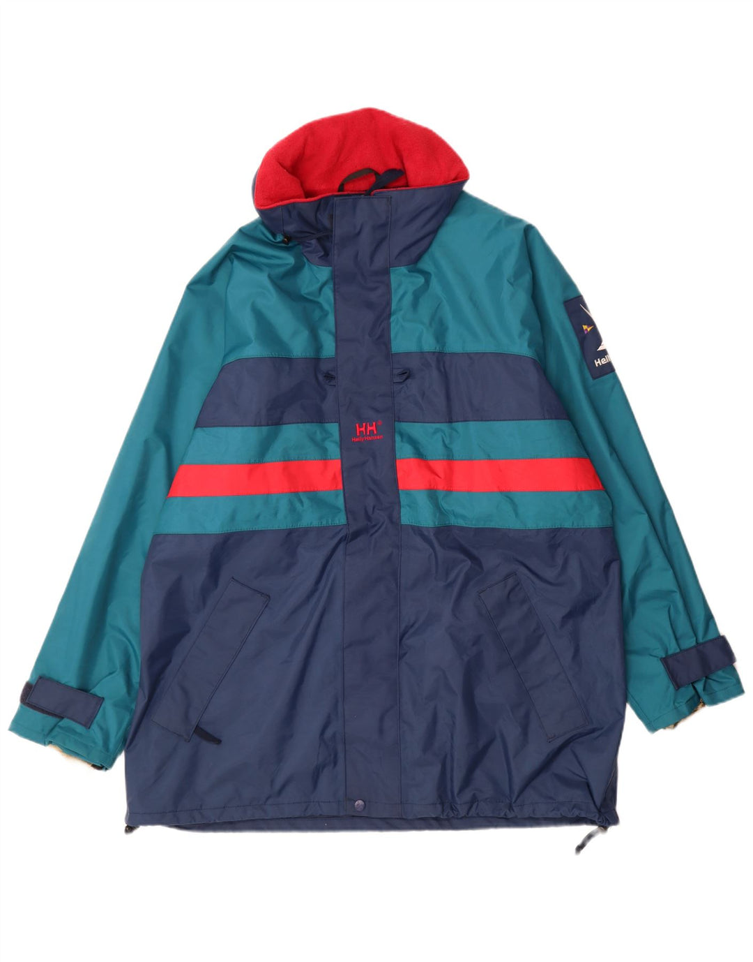Helly Hansen Herren Regenjacke UK 40 Large Marineblau Colourblock Polyamid