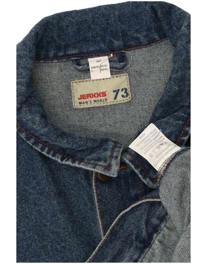 Jeaxxs Herren Jeansjacke IT 60/62 5XL Blaue Baumwolle