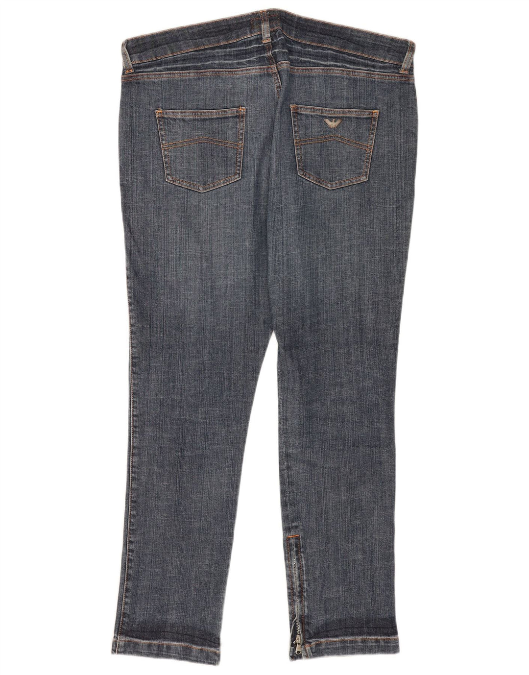 Armani Herren Freizeithose W33 L30 Blaue Baumwolle