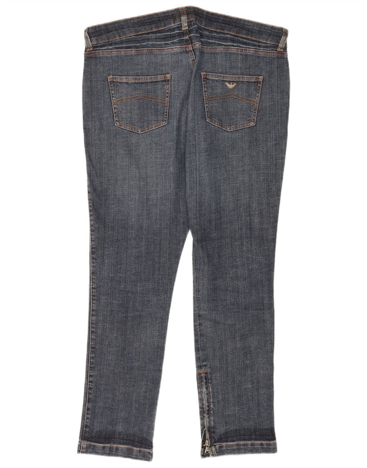 Armani Herren Freizeithose W33 L30 Blaue Baumwolle
