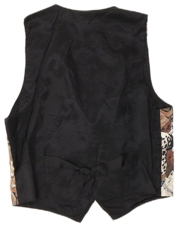 ORVIS Damen Weste UK 14 Medium Mehrfarbige Baumwolle mit Animal-Print