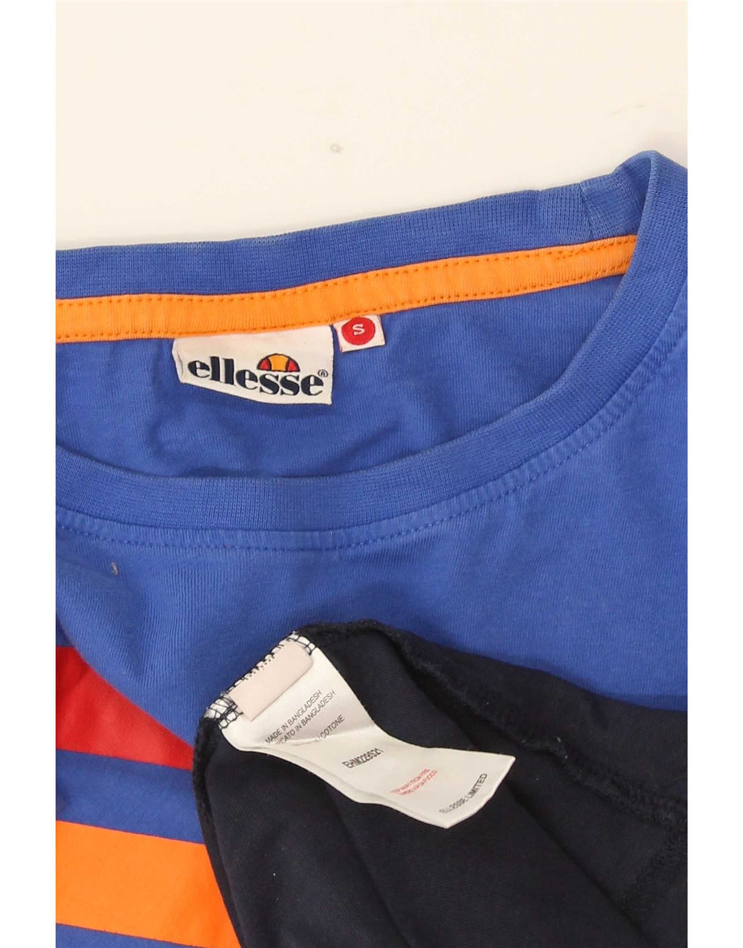 Ellesse Herren-T-Shirt mit Grafik, Größe S, mehrfarbig, Colourblock-Baumwolle
