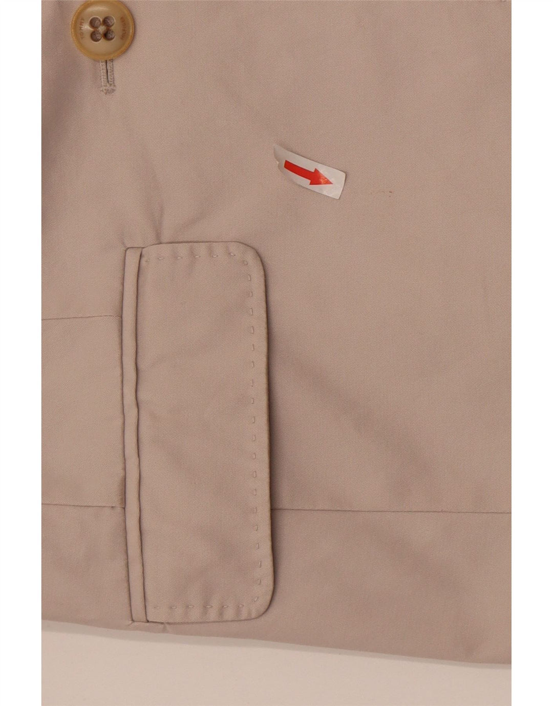 Tommy Hilfiger Damen-Blazer mit 2 Knöpfen, Gr. 8, Größe S, cremefarbene Baumwolle