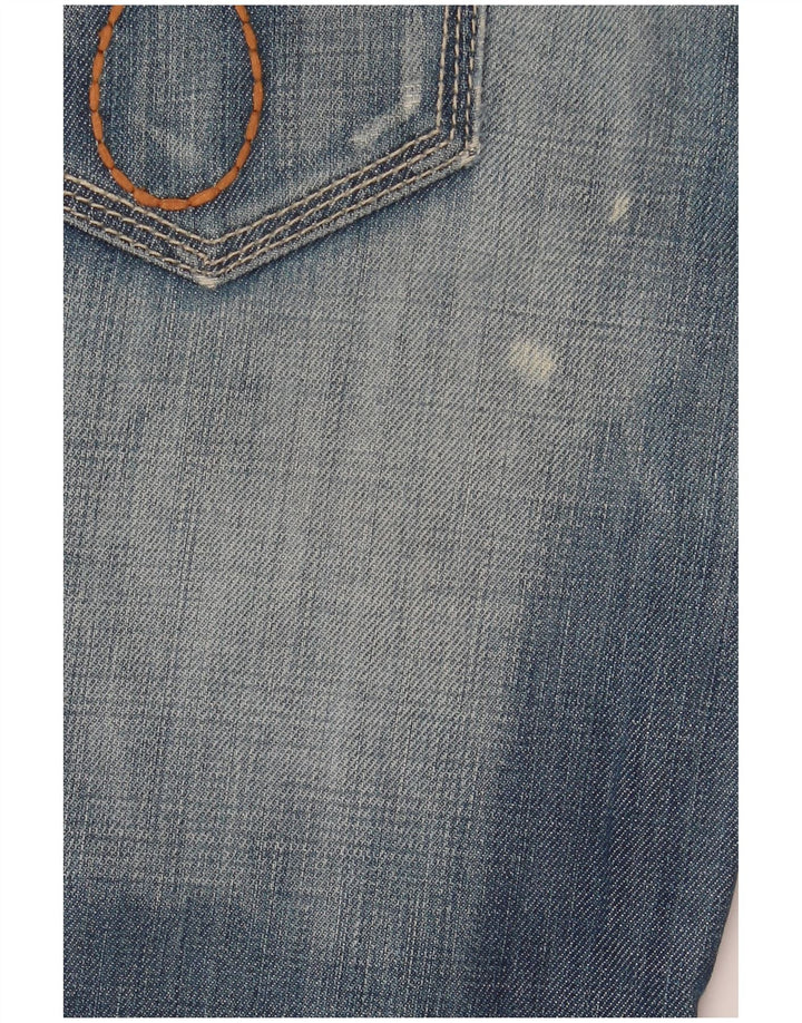 Calvin Klein Damen Bermuda Denim Shorts W26 Kleine blaue Baumwolle