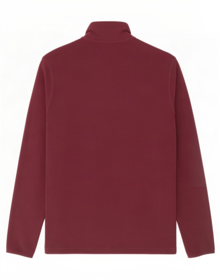 Champion Herren-Fleecepullover mit Reißverschluss am Hals, Größe S, Burgunderrot, Polyester