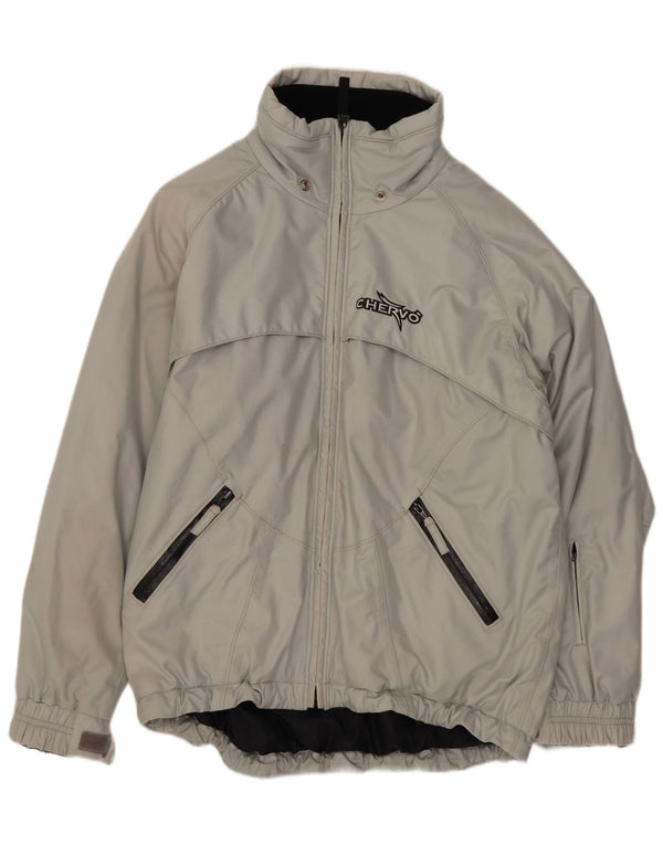 Chervo Herren Loose Fit Skijacke IT 46 Small Grau Polyamid