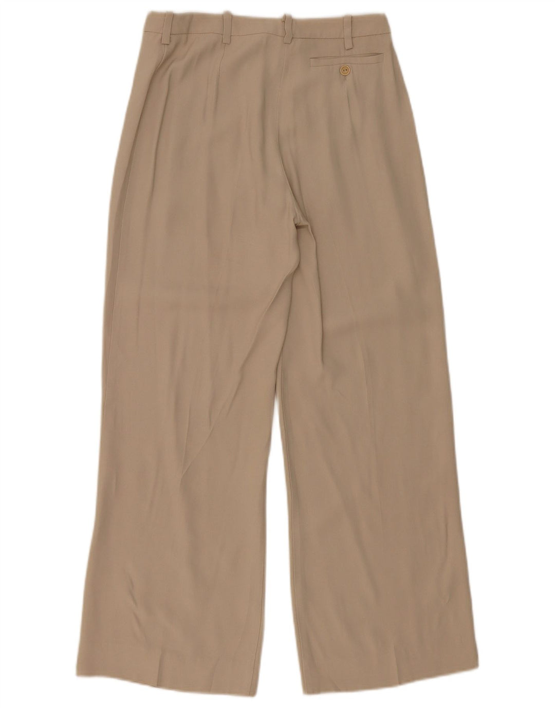 MAX & CO. Damen-Freizeithose mit weitem Bein, UK-Größe 8, Größe S, W26, L28, Beige, Acetat