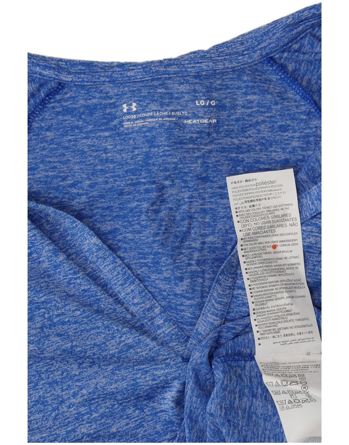 Under Armour Damen Kapuzenoberteil Langarm UK 16 Large Blau Polyester