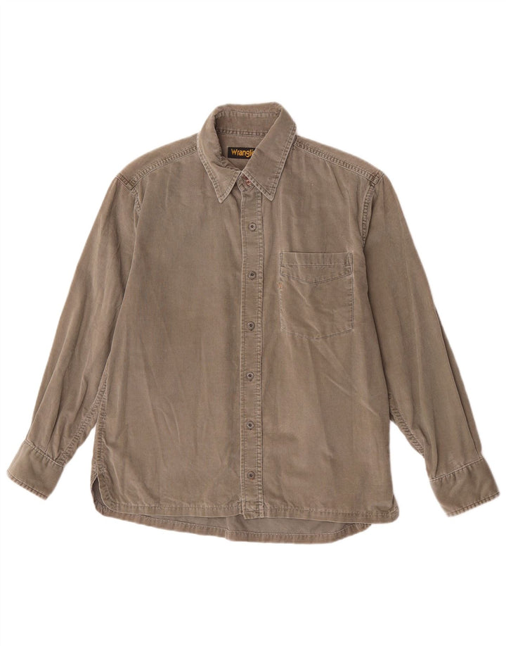 Wrangler Herren Cordhemd Mittelgrau