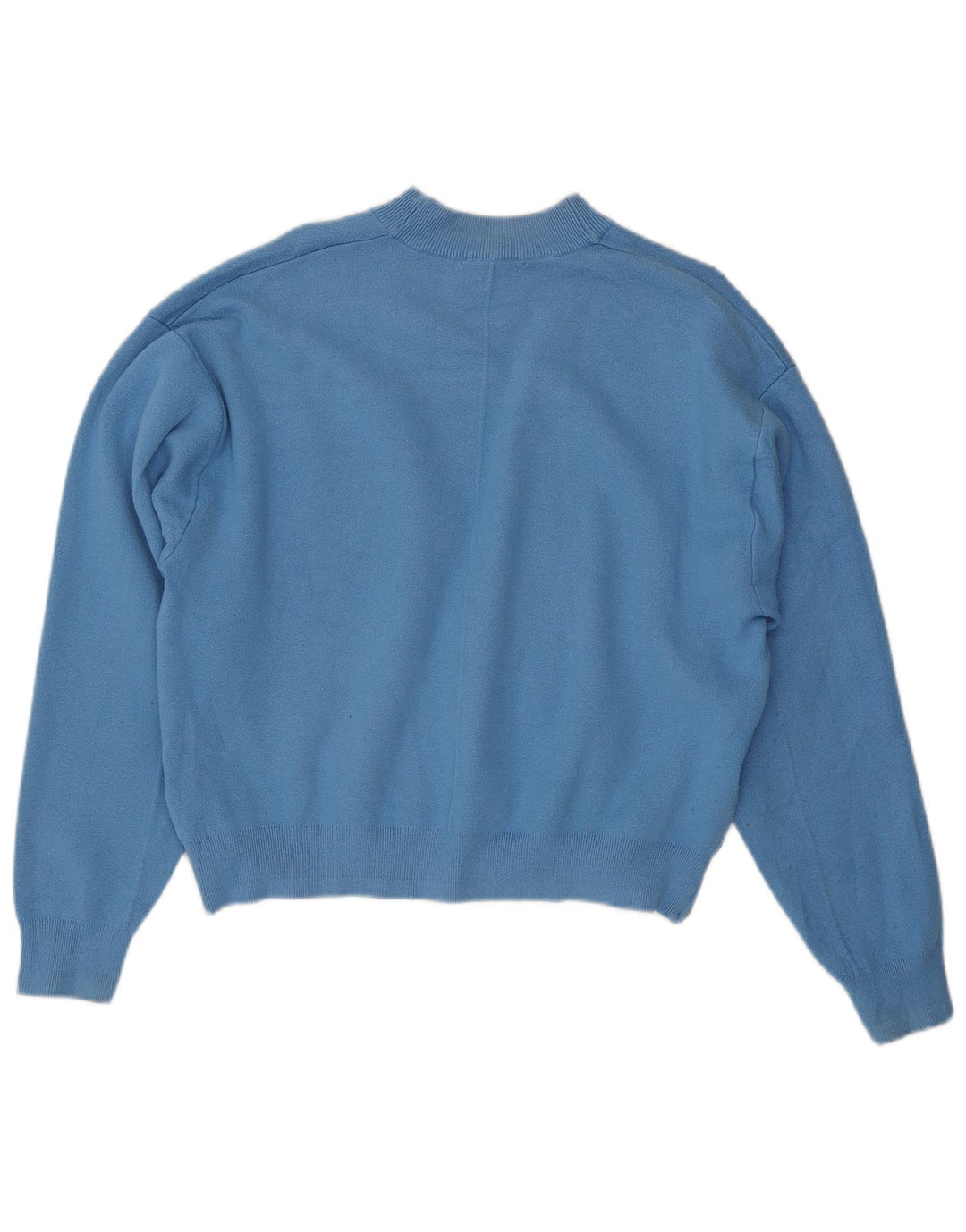 Übergroßer Pullover für Damen von Zara, UK 14, mittelblaue Viskose