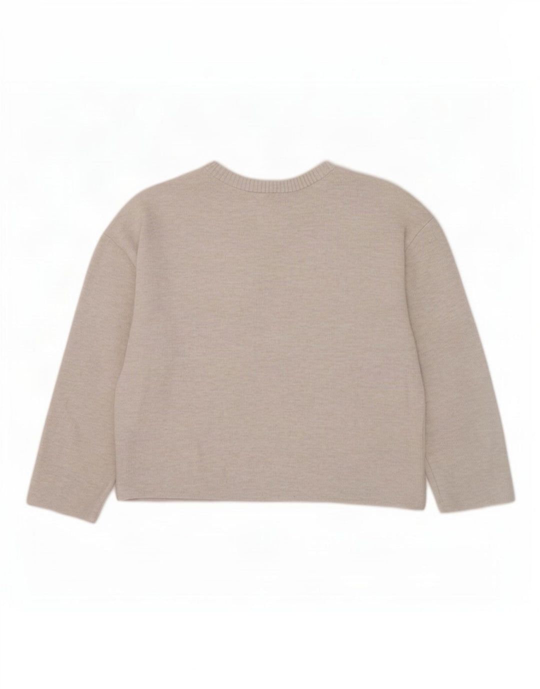 Zara Damen-Blusenoberteil mit lockerer Passform, UK 14, mittelbeigefarbenes Polyester