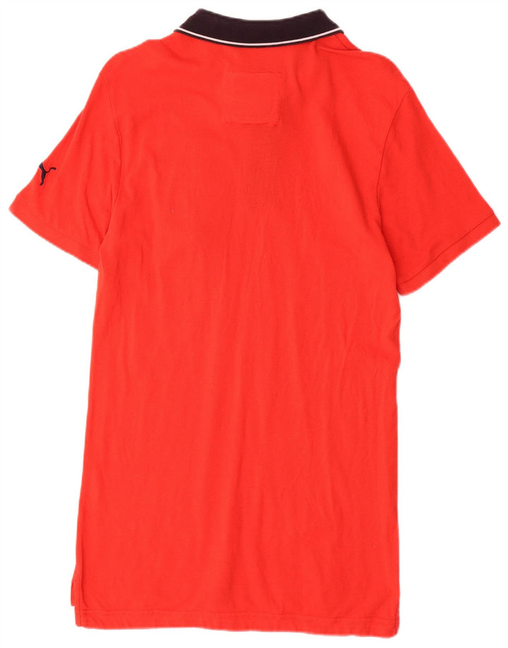 PUMA Herren Rugby-Poloshirt aus mittelroter Baumwolle