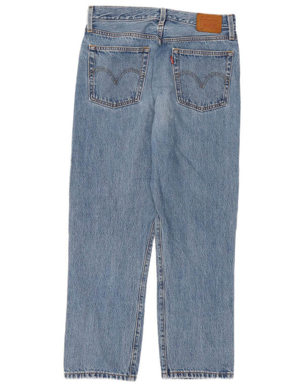 Levi's Damen 501 Straight Jeans W28 L26 Blaue Baumwolle