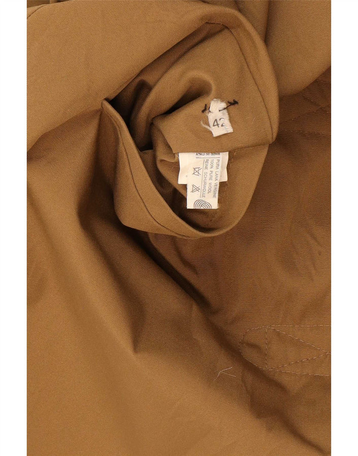 Vintage Damen Wendemantel IT 42 Mittelbeige Baumwolle