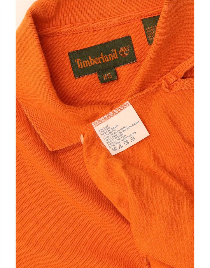 Timberland Herren Poloshirt XS Orange Baumwolle