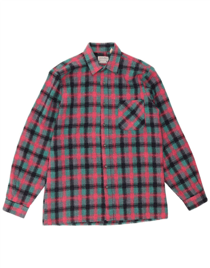 JOCKEY Herren-Overshirt-Hemd, mittelrosa kariert