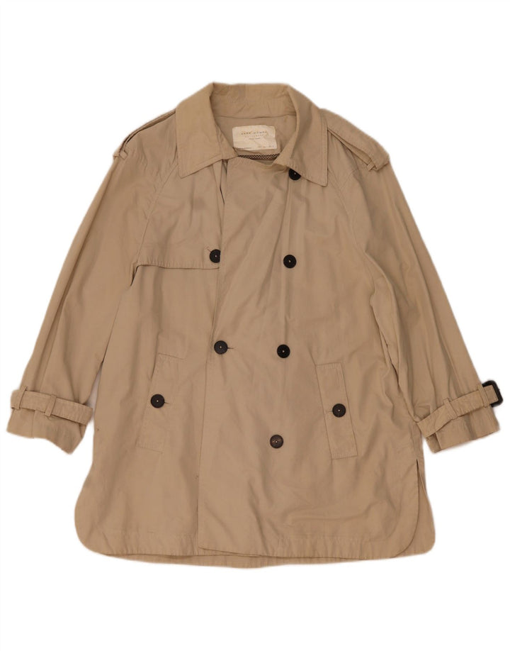 Zara Damen Übergroßer Trenchcoat UK 10 Small Beige