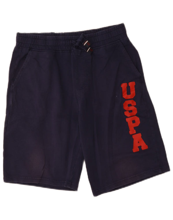 U.S. Polo Assn. Herren-Sportshorts mit Grafik, Größe S, marineblaue Baumwolle