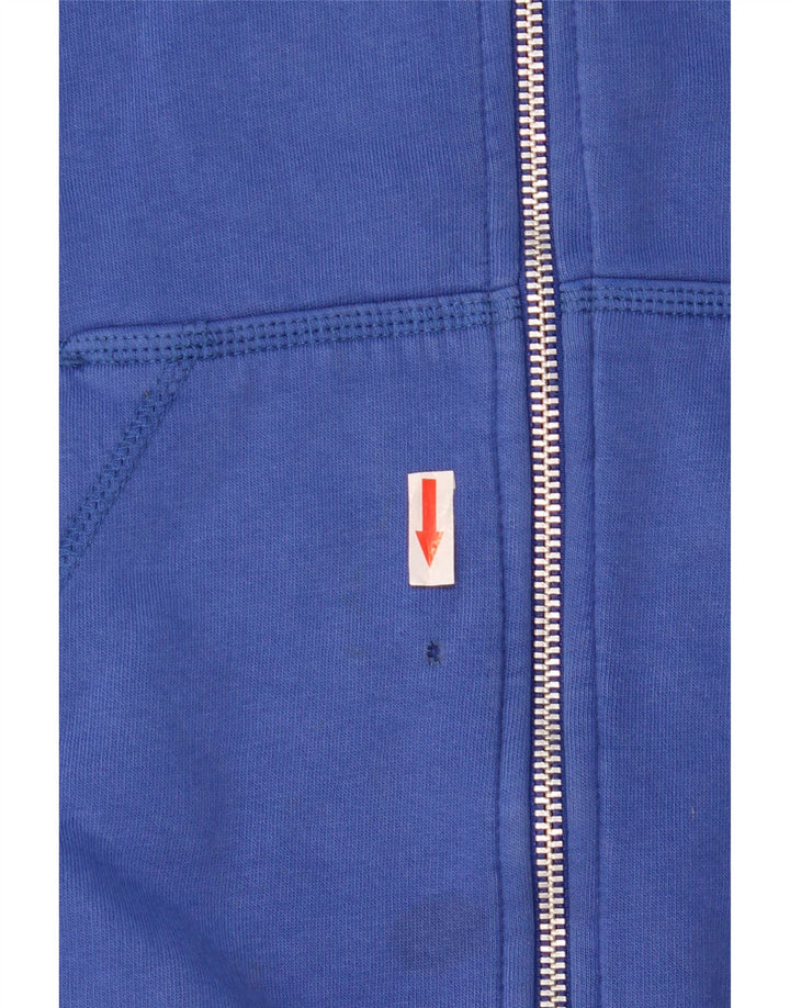 Nike Herren-Kapuzenpullover mit Reißverschluss, groß, aus blauer Baumwolle