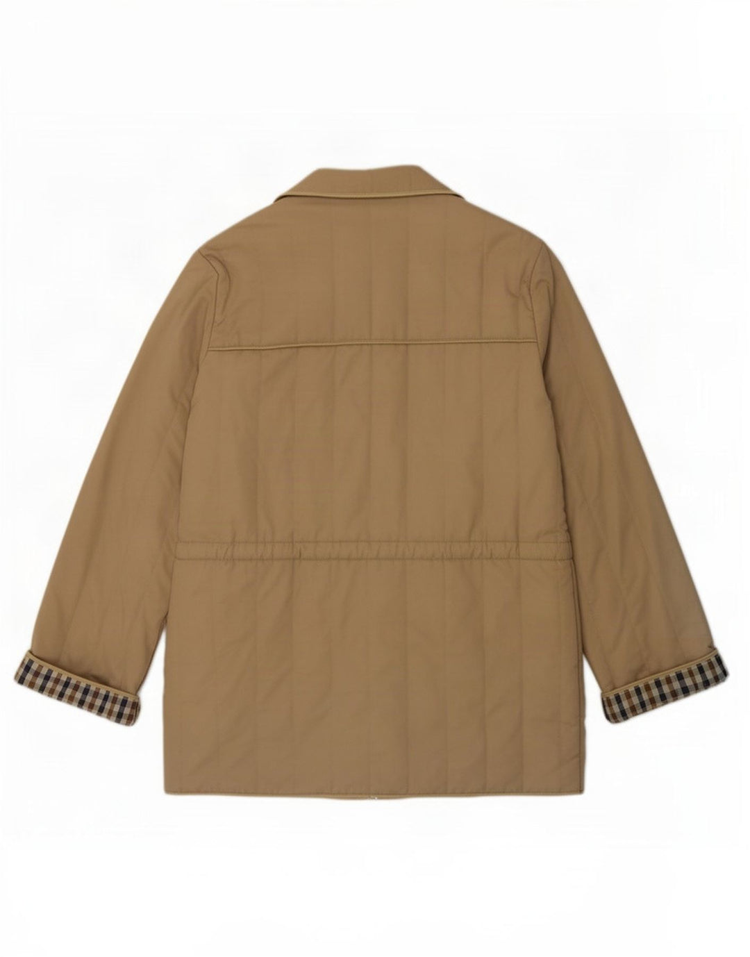 Aquascutum Damen Übergroßer gepolsterter Mantel UK 16 Large Beige Polyester