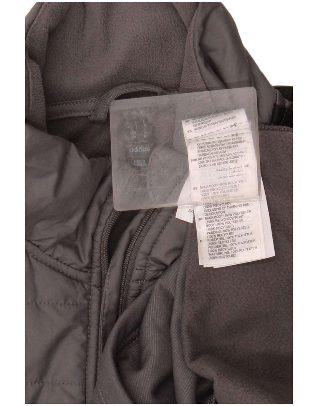 ADIDAS Herren Aeroready Zip Neck Sweatshirt Pullover Small Grau Polyester