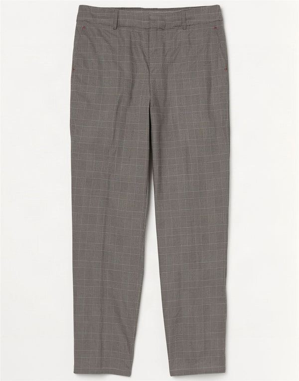 Tommy Hilfiger Damen Chinohose US 14 XL W36 L32 Grauer Hahnentritt