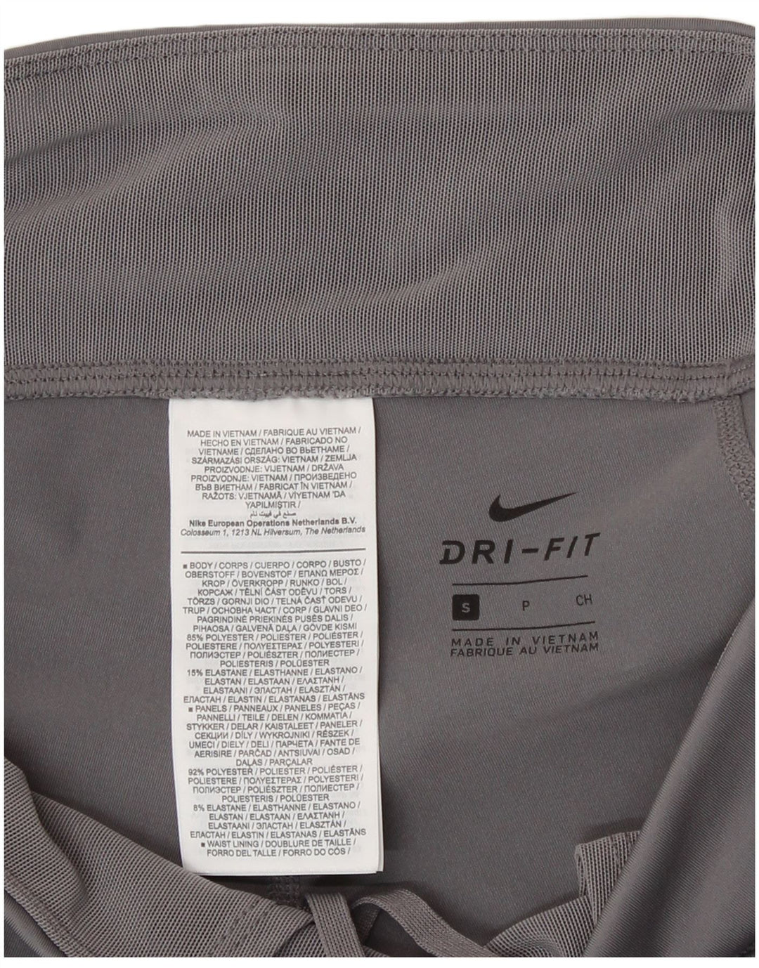Nike Damen Dri Fit Capri Leggings UK 10 Small Grau Polyester