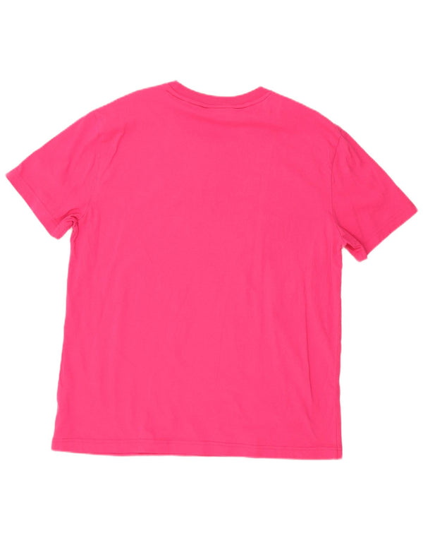 Calvin Klein Damen Grafik T-Shirt Top 2XL Rosa Baumwolle