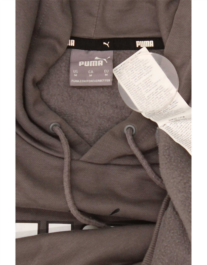 Puma Herren Graphic Hoodie Pullover mittelgraue Baumwolle
