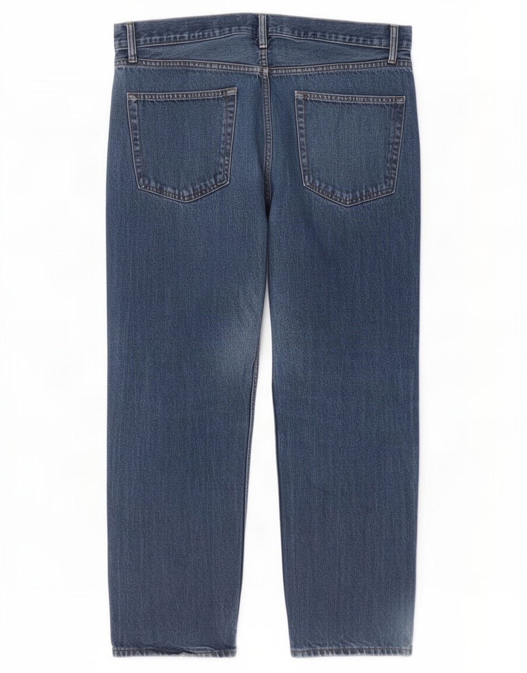 Marks & Spencer Herren Straight Jeans W36 L29 Blaue Baumwolle