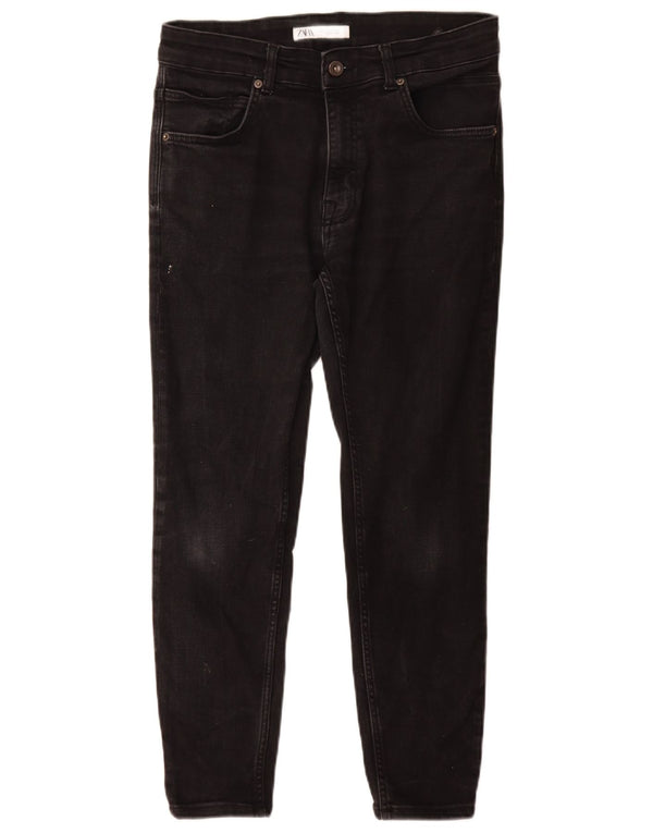 Zara Herren Skinny Jeans EU 42 Large W32 L27 Schwarze Baumwolle