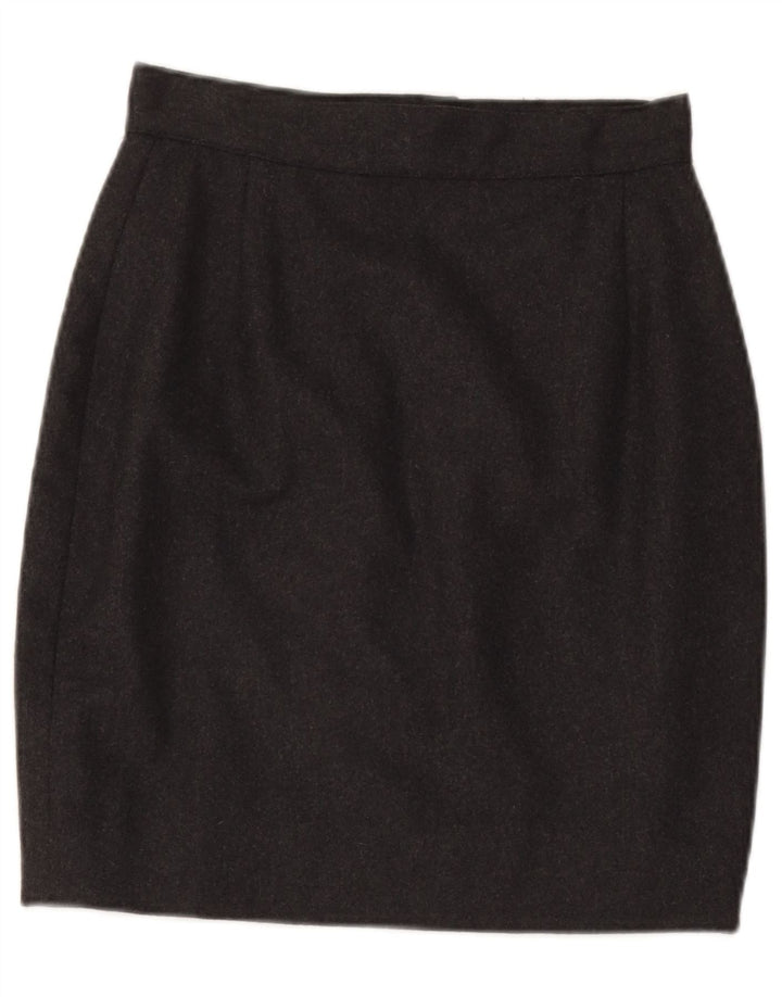 Benetton Damen Bleistiftrock W26 Small Grau