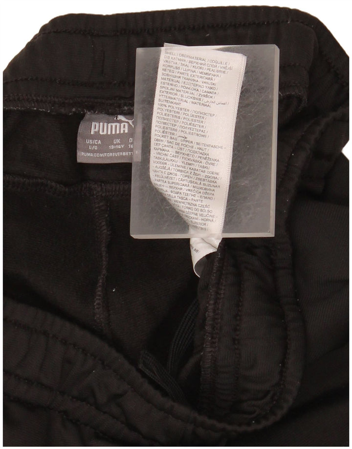 PUMA Jungen-Trainingshose, 13–14 Jahre, schwarzes Polyester