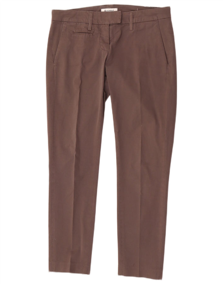 Dondup Slim Chino-Hose für Damen, W27, L27, graue Baumwolle