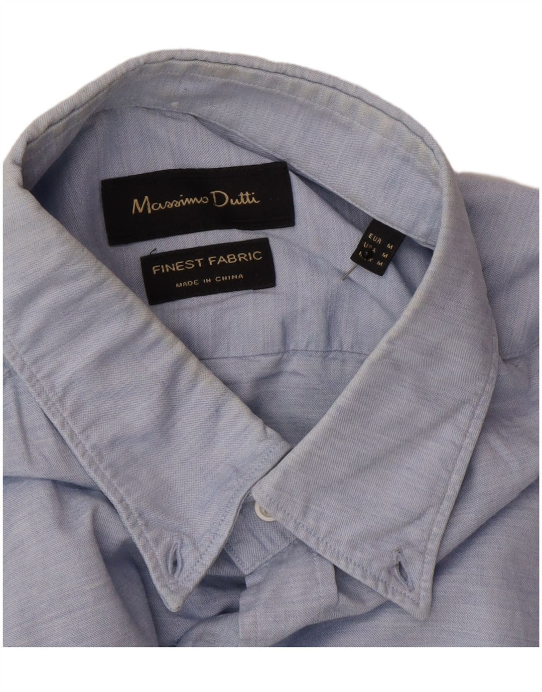 Massimo Dutti Herrenhemd Mittelblau