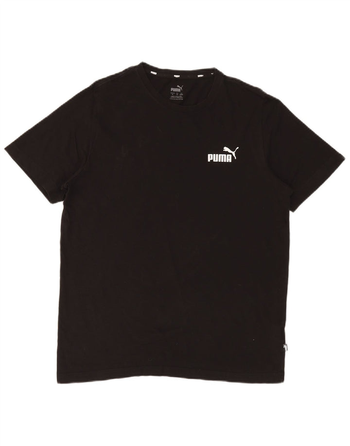 Puma Herren T-Shirt Top Medium Schwarz Baumwolle