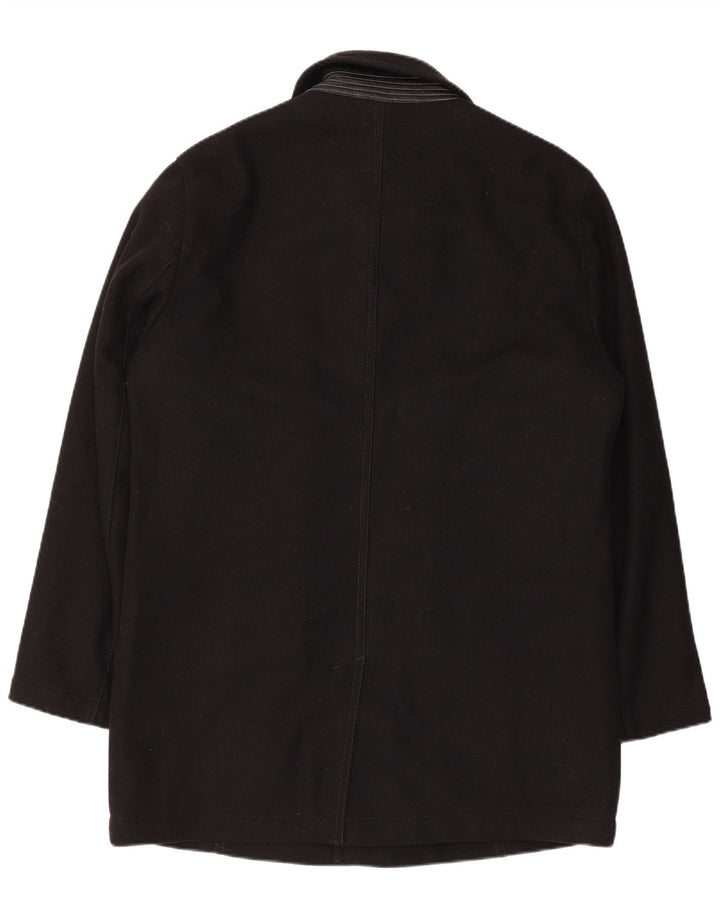Bugatti Herrenmantel IT 48 Mittelschwarze Wolle