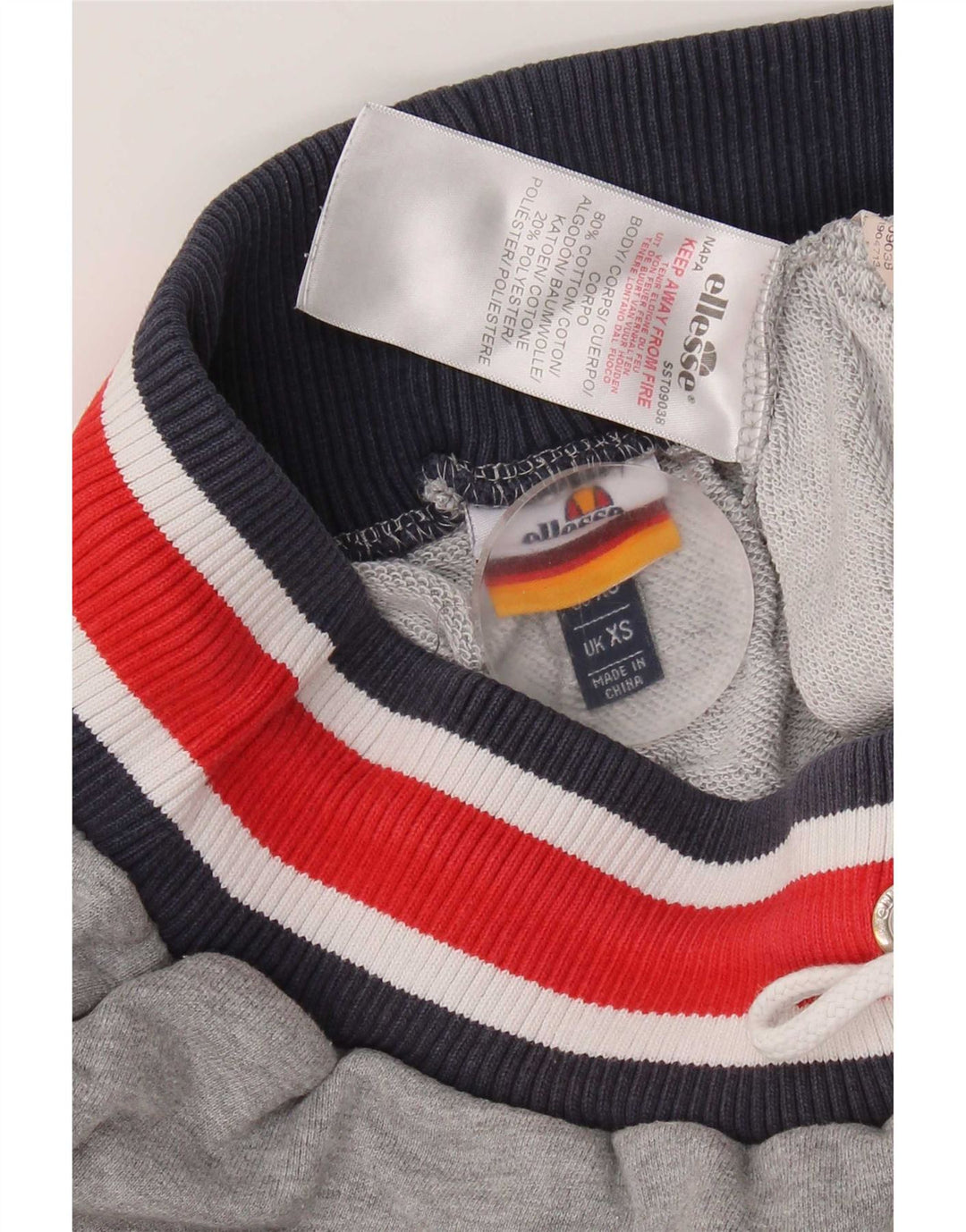 Ellesse Herren Graphic Sport Shorts XS Graue Baumwolle