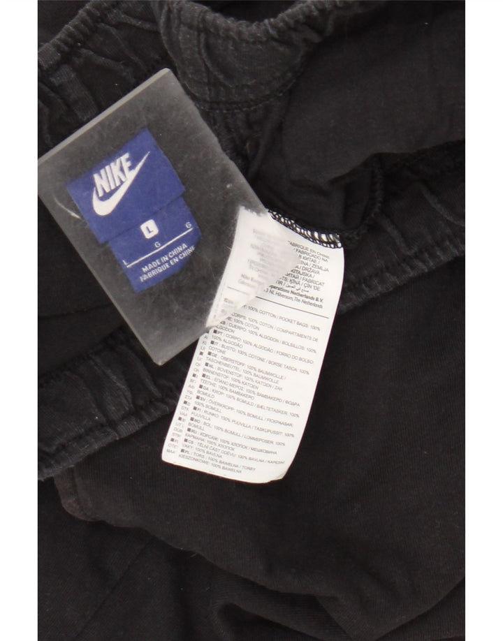 Nike Herren-Sportshorts, groß, aus schwarzer Baumwolle