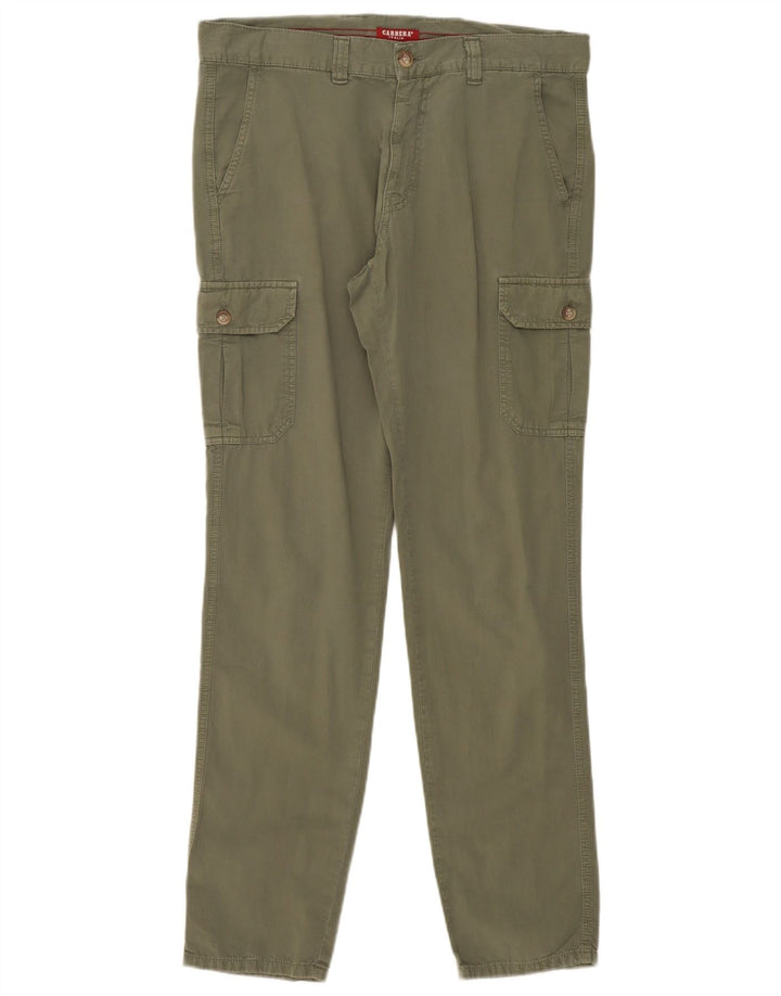 CARRERA Mens VERONA Regular Fit Cargo Trousers IT 46 Medium W33 L33 Khaki