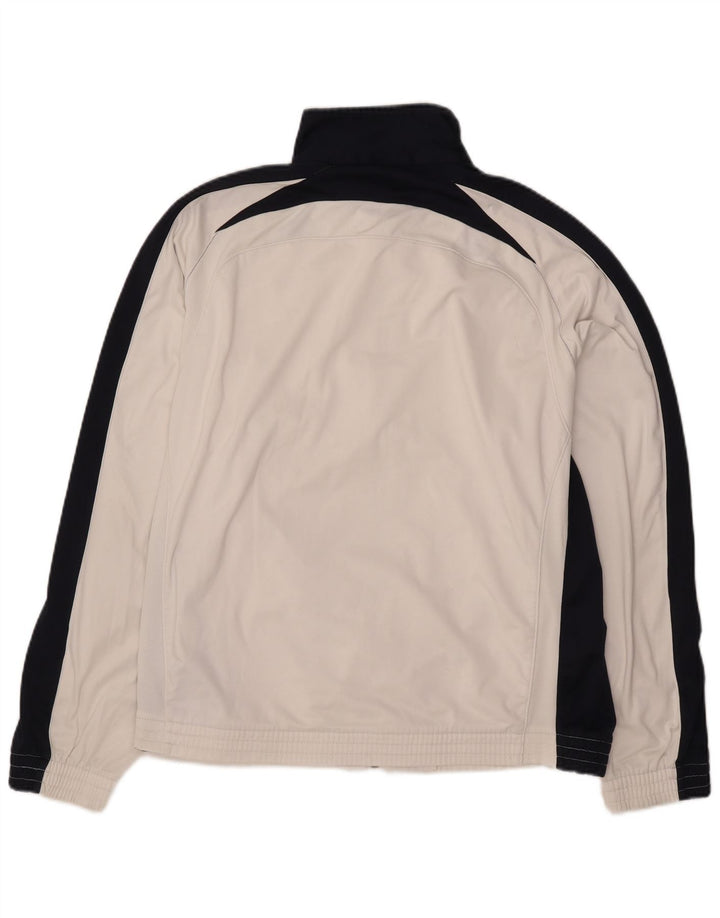 Champion Herren-Trainingsanzugoberteil, 2XL, weißes Colourblock-Polyester